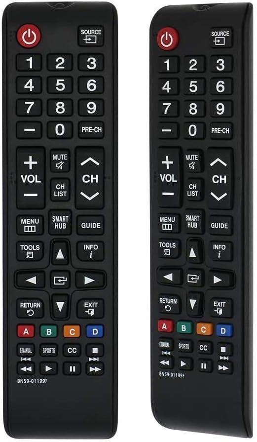 LuckyStar BN59-01199F TV Remote Control for Samsung Remote UN60J6200AF UN60J6200AFXZA UN60J620DAF UN60J620DAFXZA UN60JU6400F UN60JU6400FXZA UN50J6200AF UN43JU640DF UN32J4500AF UN32J525DAF