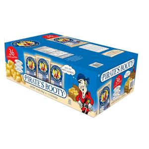 Pirate's Booty Aged Cheddar Lunch Packs, White, 0.5 Ounce (Pack of 24) BB 3/9/26