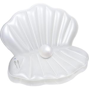 Zcaukya Inflatable Seashell Pool Float, Giant Clam Air-Filled Toys with Pearl Ball for Kids Birthday Party Swimming Pool Summer Beach Party Mermaid Ocean Theme Party Decor