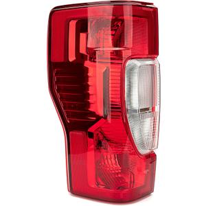 Left Driver Side Rear Tail Light Assembly Compatible With 2020-2022 Ford F250/F350/F450 Super Duty Rear Taillight Tail Lamp Halogen Brake Lamp(w/o Blind Spot) (w/o LED)