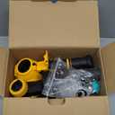 Paint Sprayer, 700W HVLP Spray Gun with Cleaning & Blowing Joints, 4 Nozzles and 3 Patterns, Easy to Clean, for Furniture, Cabinets, Fence, Walls, Door, Garden Chairs etc. VF803 (Yellow)