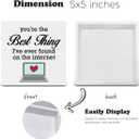 2 x Funny You're the Best Thing I've Ever Found on the Internet Wood Sign Valentines Day Decorations Home Living Room Bedroom Desk Shelf Table Decor 5 X 5 Inch