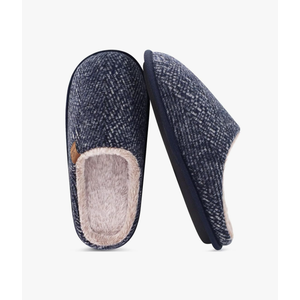 Unisex Mens Womens Cozy Memory Foam Scuff Slippers Casual Slip On Warm House Shoes Indoor/Outdoor Sandal Slippers With Arch Support Rubber Sole Size 44