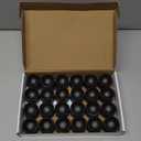 Homemory 24Pcs Flickering Flameless Candle Battery Operated, 200+Hours Fake Electric LED Tea Lights for Votive, Centerpiece Table Decorations, Wed, Black ding, Aniversary, Halloween, Christmas