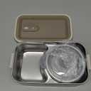 Bento Box Adult Lunch Box, Stackable 3 Layer 304 Stainless Steel Lunch box for Adults Kids Office, 3L Large Capacity Portable Lunch Box Containers with Soup Bowl Spoon and Fork (Creamy white)