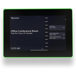 PoE Texas 8" Conference Room Scheduler with Color Changing LED Status - PoE Powered Touch Screen Tablet for Meeting Room Booking - Syncs with All Popular Business Calendars - No Subscription Required