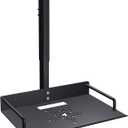 Universal Ceiling Mount with Tray, 11.4-22 inches Adjustable, No Hole Installation, Aluminum Alloy, in-Tube Cable Routing, Universal Ceiling Mount for Projector/Camera