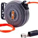 6mm Automatic Retractable Hose Reel, Car Wash Garden Irrigation Water Tube Holder, Wall Mount High Pressure Waterpipes Roller Drum