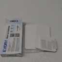 evory Set of 3 Water Absorbent Diatomite Tray, Kitchen Soap,Diatomaceous Earth Bathroom Soap Dishes,Sponge Holder for Kitchen Sink, Water Absorbing Stone for Sink Bathtub Vanity (White - 2pcs Rectangular & 2psc Square)