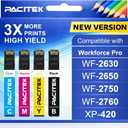 Remanufactured Replacement for 220XL Ink Cartridge Replacement for Epson 220 XL Cartridges for WF-2760 WF-2750 WF-2660 WF-2650 WF-2630 XP-424 XP-420 XP-320 (Black Cyan Magenta Yellow 4 Pack)
