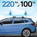 Car Roof Rack Cross Bars Compatible with Subaru Crosstrek 2018-2023/ Impreza 2017-2023 with Side Rails, Lockable Aluminum Roof Crossbar for Rooftop Cargo Bars Luggage Kayak Bike Snowboard