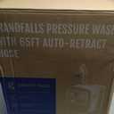 Giraffe Tools Grandfalls Retractable Pressure Washer G20, 2500 PSI 2.2 GPM, 180 Wall Mounted Power Washer, Auto-Retract with 65ft Pressure Hoses, 5 Nozzles for Floor/Cars/Fences/Patios, Dark Silver