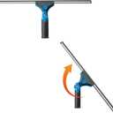 Unger 18-inch Professional Grip Swivel Squeegee  Professional Grade Window Squeegee for the Home, Large Squeegee for Glass Window Cleaning