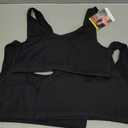 Hanes Women's Scoopneck Cotton Bralette Crop Top (3 Pack)