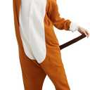 Adult Animal Onesie Pajamas Halloween Cosplay Costume Sleepwear for Women and Men (Large, Brown Horse)