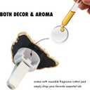 Bling Rhinestone Leopard Head Car Air Freshener Vent Clip, Sparkly Cheetah Print Auto Decoration, Refillable Essential Oil Diffuser, Cute Car Accessories for Women (Gold)