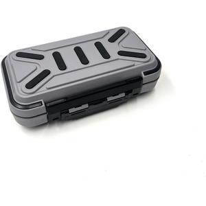 JOYSOG Fishing Lure Case, Double-Sided Fishing Lure Hook Tackle Box/Fishing Tackle Box Storage Organizer with Removable Dividers (Grey)