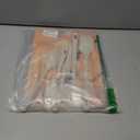 5 Pieces Silicone Spatula Set, Food Grade Rubber Spatula, Upgrade Strong Handle with Ergonomic Grip, Heat Resistant Up to 600F for Nonstick Cookware, Cooking Candy Series (Cream White)