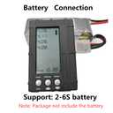 Digital Lipo Battery Capacity Checker Balancer Discharger for Storage and Voltage Meter Tester Servo Tester for 2-6S LiPo/Life Battery