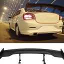 57 Inch Universal Rear Trunk Spoiler Wing GT Style ABS Racing Car Spoiler Compatible with Sedan Coupe Hatchback Wide Adjustable Rear Spoiler Wing Matt Black