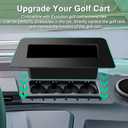 Golf Cart Phone Holder Wallet Holders, for Evolution Golf Cart Accessories 2025, Large Capacity No Divider, Compatible with Evolution D5 Maverick and Ranger Models (Carbon Fiber Color)