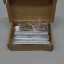 10PCS Adjustable Drawer Pulls, Cabinet Handles 1" in to 4" in Hole Centers, Kitchen Dresser Hardware for Cupboard, Doors, Furniture Silver