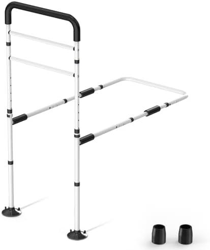 Vaun Medical  Bed Rails for Elderly Adults - Bed Safety Handle, Adjustable Height, Fits King, Queen, Full, Twin Bed