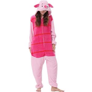 QSTYLE Adult Animal Onesie Halloween Costume,One Piece Cosplay Suit for Women and Men (Small)
