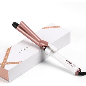 Curling Iron 1-Inch Ceramic BLUSHMARKS LED Temperature Lights Heat-Resistant Stand Cool Tip 360 Swivel Cord
