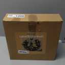 Hausse Lighted Christmas Wreath with Metal Hanger, Pre-lit Xmas Wreath with Large Golden Bow & Balls, Battery Operated with 40 LEDs Lights, for Front Door Gate Wall Christmas Party Decorations (15 Inch)