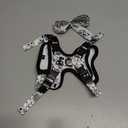 Halypet Cat Harness and Leash Set for Walking, Escape Proof Adjustable Vest Harness with 3-in-1 Integrated Buckles, Easy Control Soft Breathable Mesh with Reflective Strips for Cats, S, Moonlight Meow