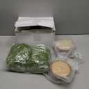 Nuanchu 14 Pack Wood Table Centerpieces with Rustic Wood Slices and Artificial Fake Green Moss for Wooden Fairy Wedding Woodland Table Decor Ideal DIY Crafts (4. 7-5. 5'')