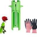 Rose Thorn Stripper Tool Thorn Remover for Roses Leaf Stripper Tool Flower Stem Cleaner Cutter to Removal Leaf for Home Flower Shop Gardening Floral Arrangement with Gardening Gloves
