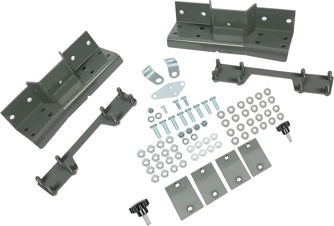 ALMULOO Rear C Notch Kit Compatible with 2007-2013 Chevy Silverado GMC Sierra 1500 6LUG 2WD 4X4 Replacement for 301360C Steel Powder Coated Gray