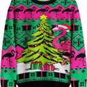 34HD Ugly Xmas SweaterFunny Knit Christmas Sweater for Women & Men 2025, Long Sleeve Crewneck Holiday Pullover, Unisex Gift (M)