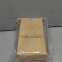 Harloon 48 Pcs Small Christmas Bakery Bags with Window 3.54 x 2.36 x 6.69 Inches Xmas Kraft Paper Iron Wire Tie Tab Lock Bags for Bakery, Cookie, Coffee Bean, Candy, Snack