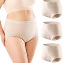 Incontinence Underwear for Women 3PCS Washable Seamless Leakproof Underwear Reusable 120ML Incontinence Panties for Bladder Leak Proof Underwear for Women for Daily Leakage, Large