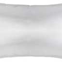 Hodeco Nature Silk Pillowcase Double Sides 19 Momme Thick 100% Mulberry Silk Pillow Cover for Skin and Hair Pillow Sham Cover Toddler Size, Silver Grey, 1 Piece