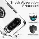 Tnarru Designed for Google Pixel 9 Pro XL Clear Case with Stand [Magnetic Ring Holder Kickstand] Soft TPU Bumper Non-Yellowing Anti-Scratch Lightweight Slim for Google Pixel 9 Pro XL Case Black