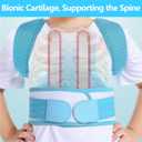 Posture Corrector for Kids, Adjustable Children Posture Corrector for Boys/Girls, Breathable Back Support Belt with Spine Lumbar Shoulder Braces for Hunchback, Spine Corrector (Blue, Small)