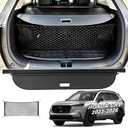 ZAZCQIL Retractable Cargo Cover for Honda CRV 2025 2026-2023 CRV Rear Trunk Cover Carbon Fiber Texture Security Privacy Shade Cargo Anti-Peeping Privacy Shield with Trunk Storage Net