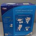 Carex E-Z Lock Raised Toilet Seat With Handles, 5" Toilet Seat Riser with Arms, Handicap Raised Toilet Seat For Seniors and Elevated Toilet Seat (1 Count (Pack of 1))