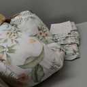 Levtex Home Viviana Reversible Full/Queen Comforter Set (90x94in) with 2 Pillowcases (26x20in) - Floral - Blush, Green, White - 100% Cotton Full/Queen Size Comforter Set - Soft, Pre-Washed (Multicolor)