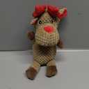 Senneny Dog Christmas Toys Reindeer, Stuffed Squeaky Toys for Dogs Puppy, Plush for Large Medium Dogs, Interactive Durable Dog Chew Toys