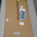 FACHNUO 3 Feet Portable Wheelchair Ramp, Non-Skid Aluminum Handicap Ramps with Handle, Folding Threshold Wheel Chair Ramp for Home Steps, Stairs, Entry, Threshold, Curbs, Stairs, 800LBS Capacity (3FT(Using height 3-9''))