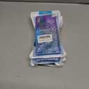 4 x for Galaxy A23 Case with HD Screen Protector,Gradient Quicksand Glitter Liquid Floating Waterfall Durable Girls Cute Phone Case for Samsung A23 5G (Purple/Blue)