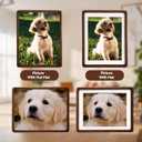 8x10 Picture Frame Wood with Mat, Natural Solid Walnut Wooden Photo Frames with Tempered Glass for Hanging or Tabletop Displaying Horizontally or Vertically