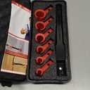 Door Hinge Adjustment Tool Kit Multi-Size Hinge Gap Adjusting Wrench with Rubber Handle Heavy Duty Painted Steel for Residential and Commercial