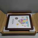 Americanflat 10x12.5 Kids Artwork Picture Frame in Mahogany - Displays 8.5x11 With Mat and 10x12.5 Without Mat - Composite Wood with Shatter Resistant Glass - Horizontal and Vertical Formats