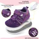 BARERUN Baby Sneakers Toddler Shoes Soft Anti-Slip Sole Newborn First Walkers Infant Toddler Breathable Athletic Running Shoes (Purple)